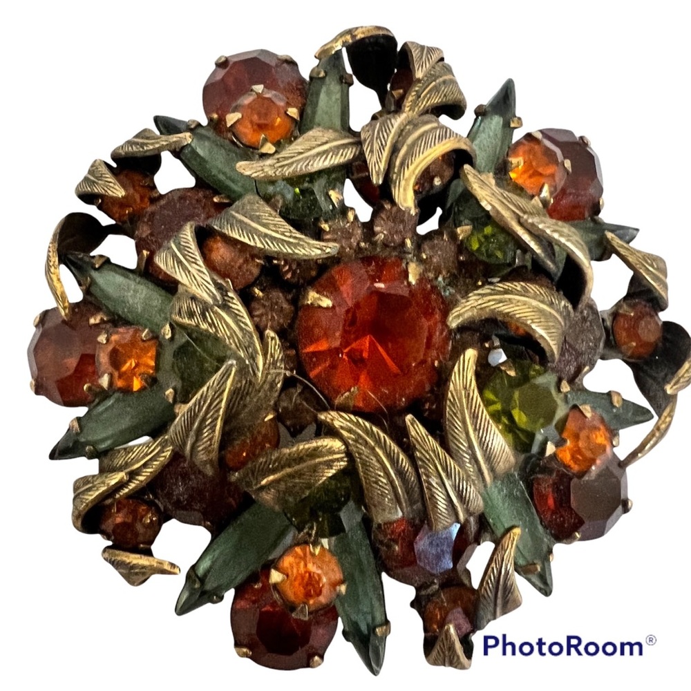 JULIANA SPARKLING VINTAGE JULIANA D&E DELIZZA & ELSTER RHINESTONES BROOCH PIN